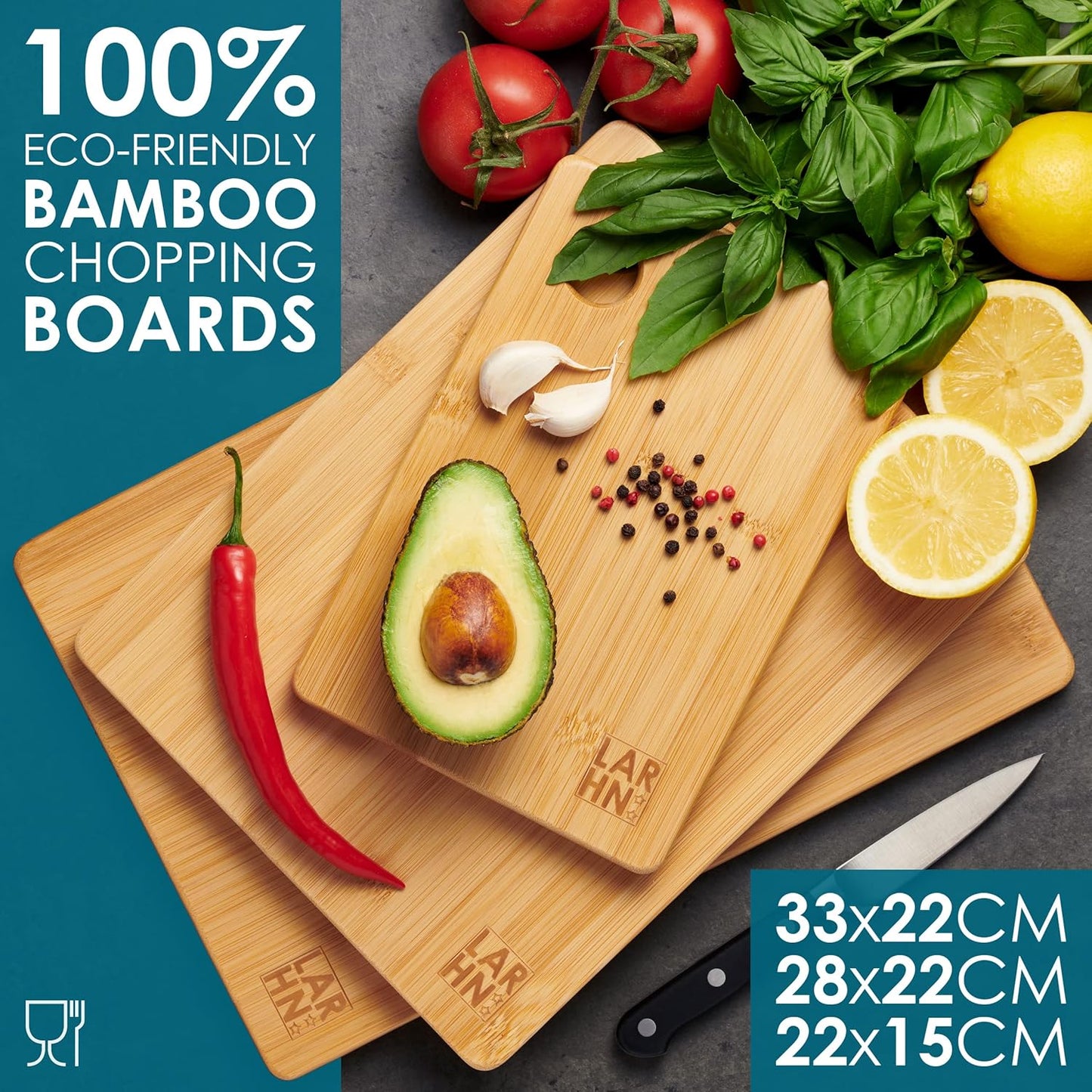 EcoSlice "Pro" Bamboo Board